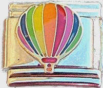 Italian Charms - Fits Nomination - Enamel - HOT AIR BALLOON